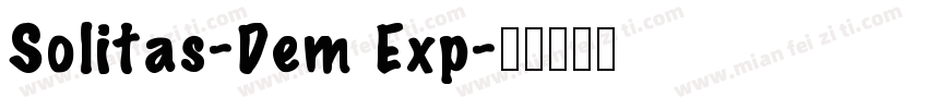 Solitas-Dem Exp字体转换